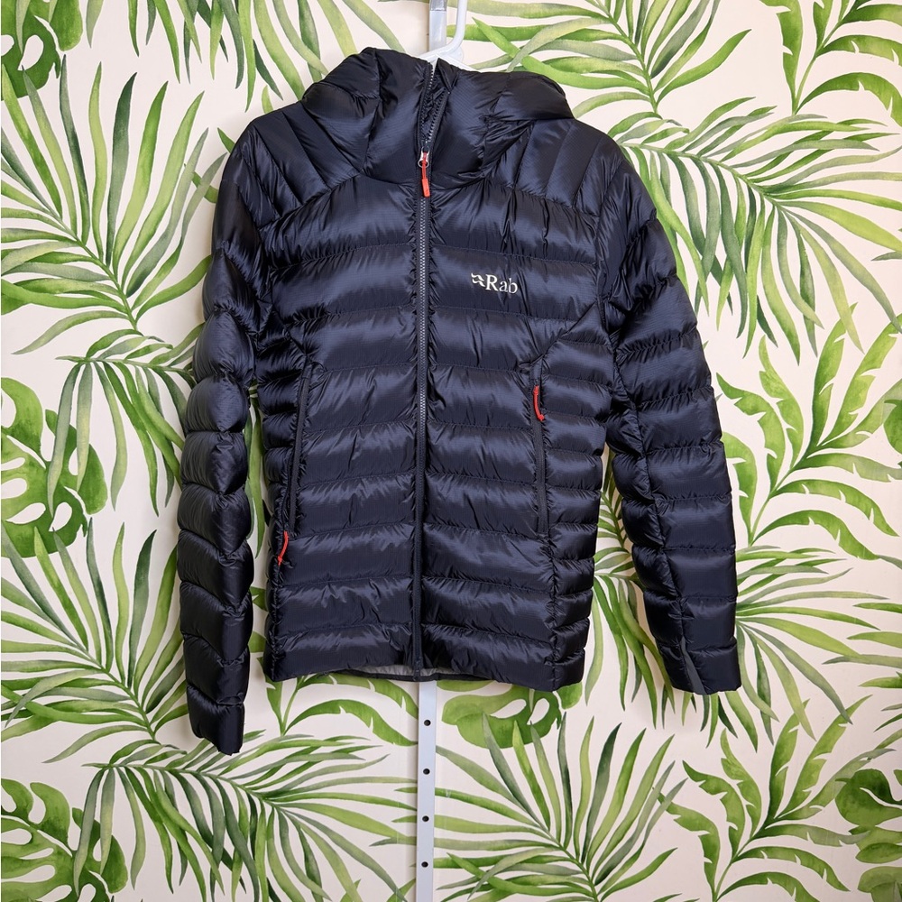 Rab Men’s Black Lightweight Packable Puffer Jacket Size S Hiking Travel Outdoor